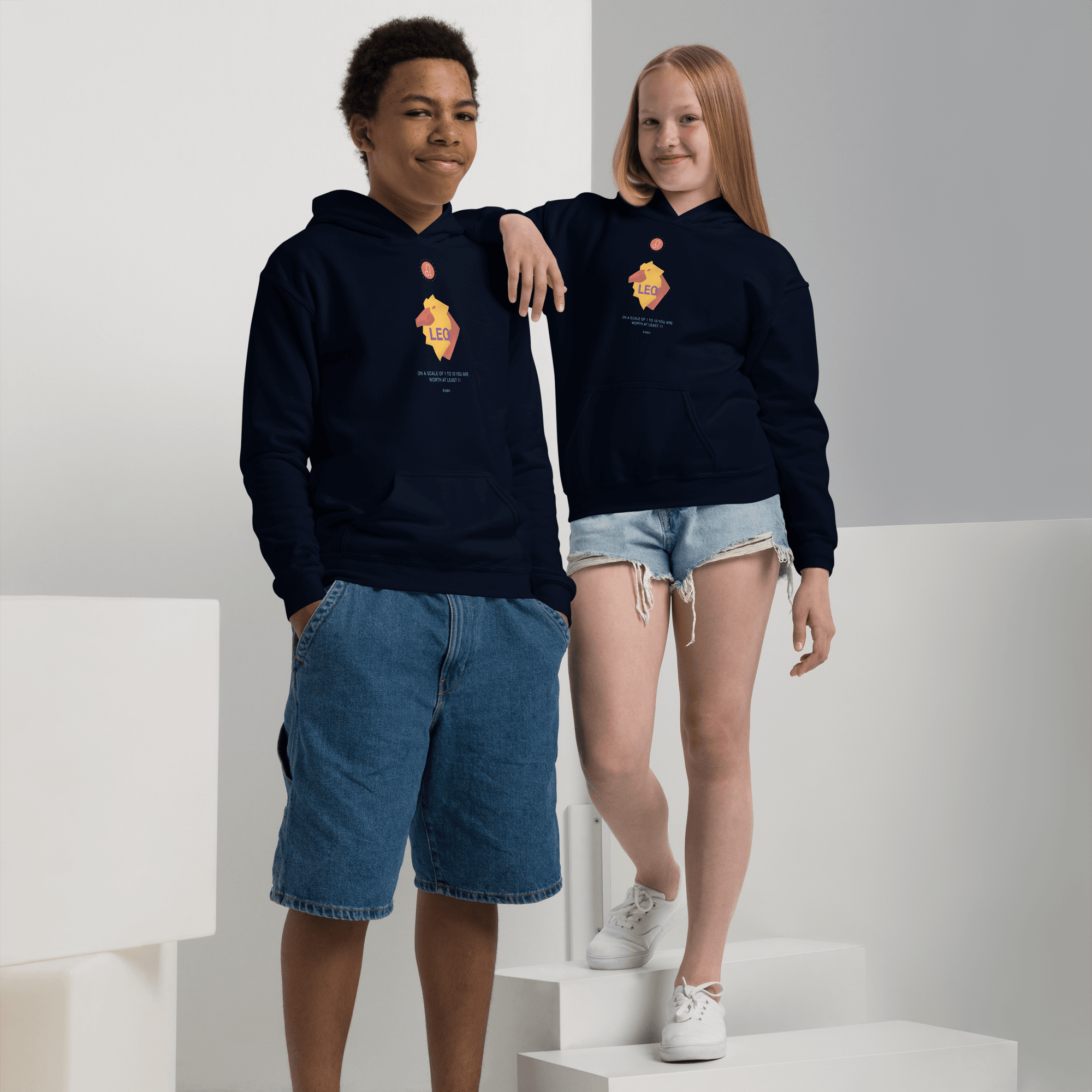 Leo Youth Heavy Blend Hoodie - 