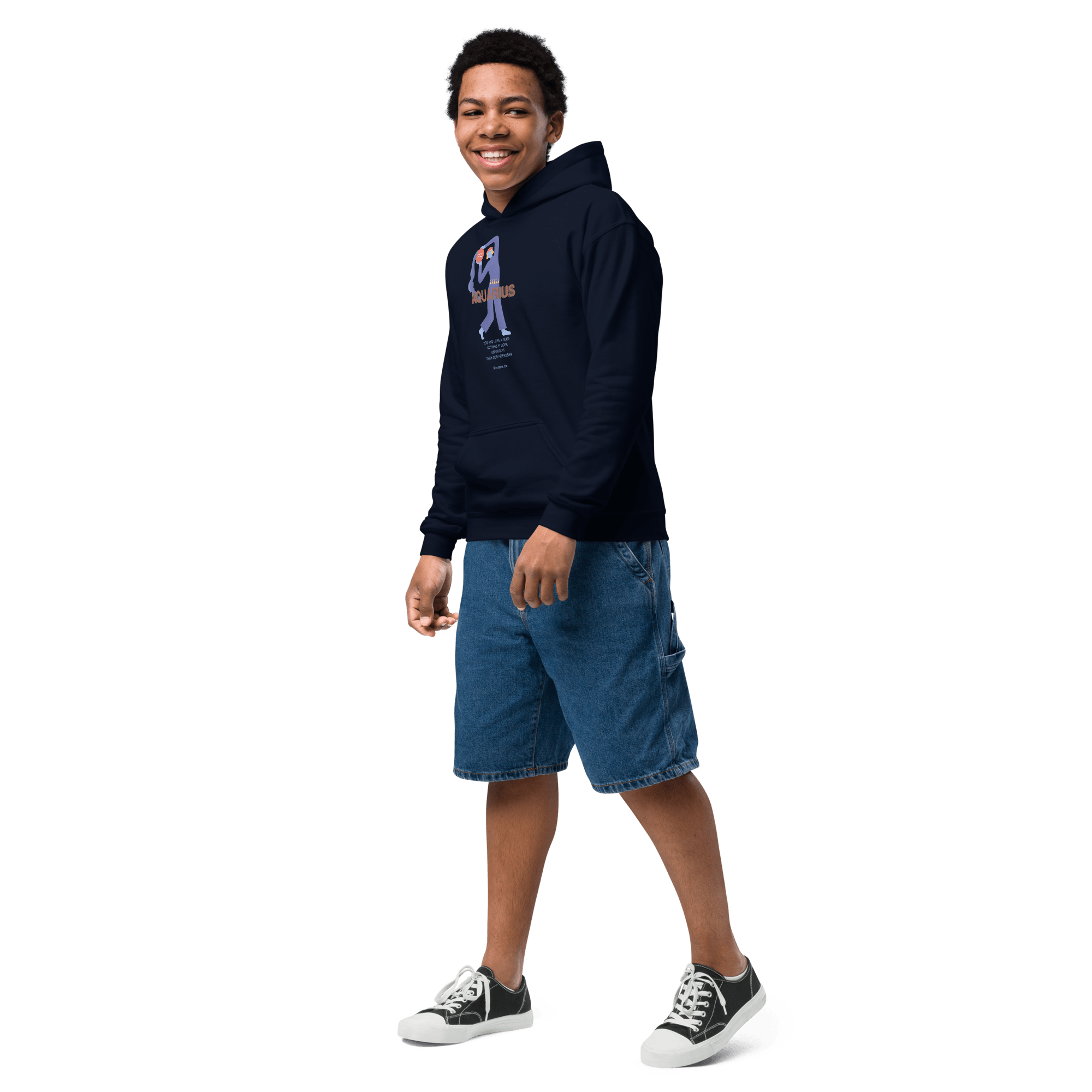 Aquarius Youth Heavy Blend Hoodie - 