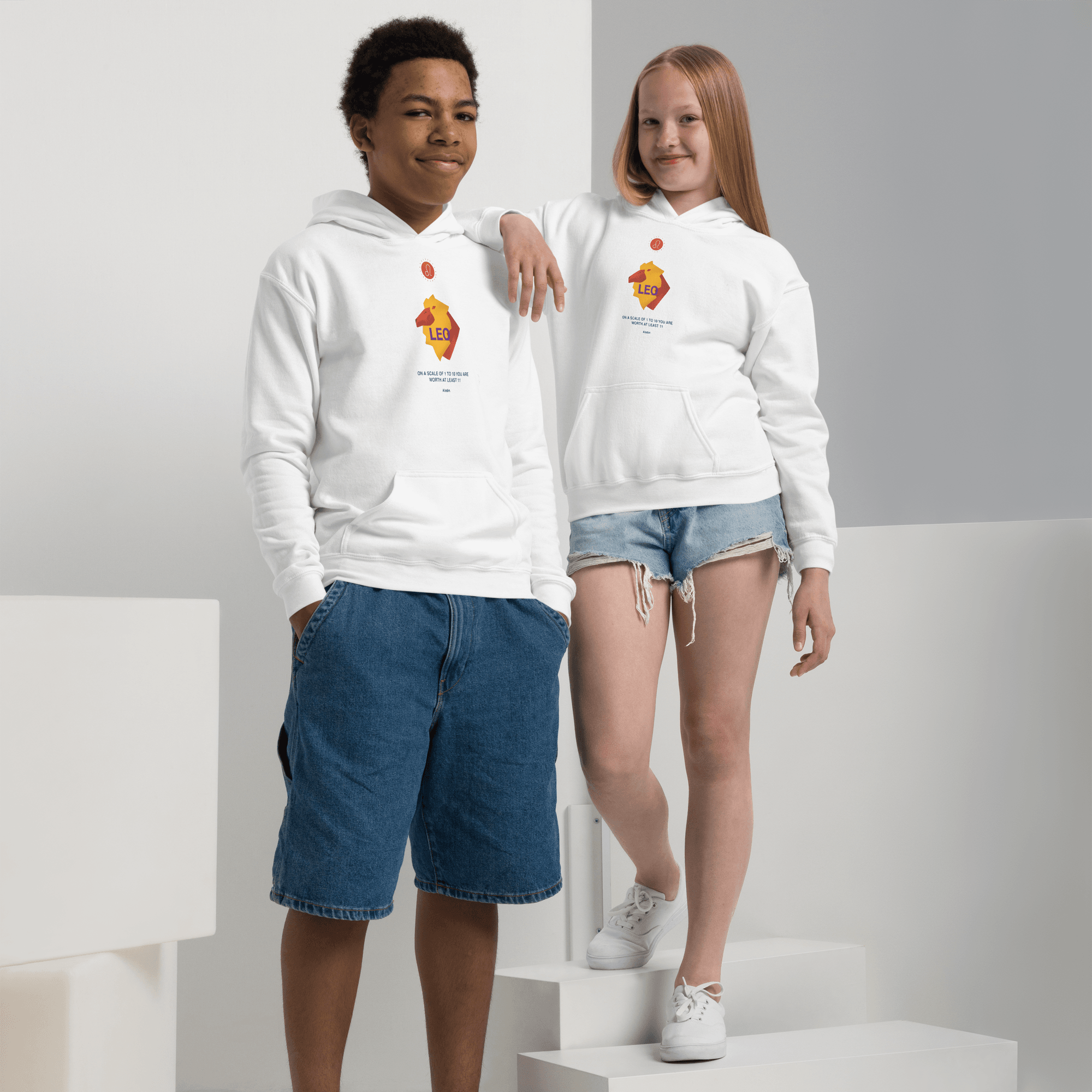 Leo Youth Heavy Blend Hoodie - 