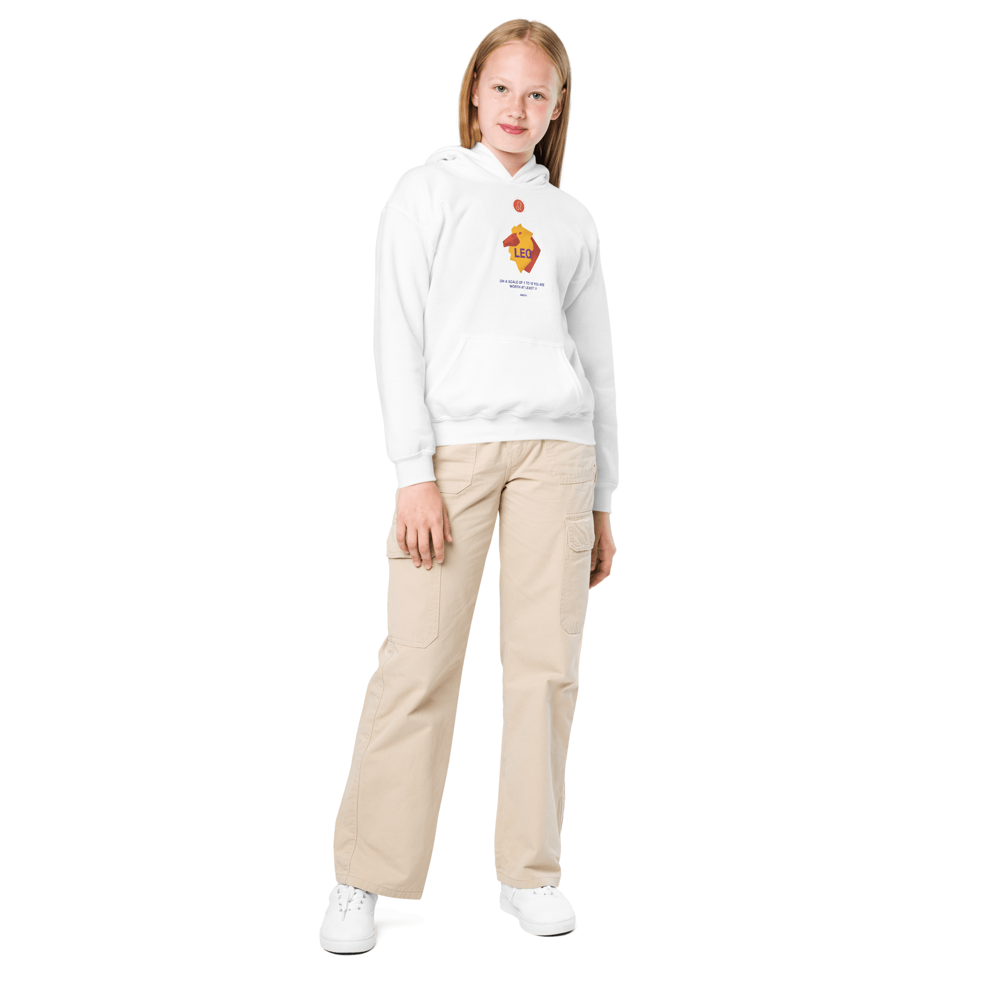 Leo Youth Heavy Blend Hoodie - 